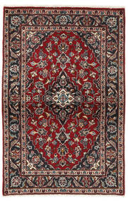  Keshan Teppich 97X150 Echter Orientalischer Handgeknüpfter Schwartz/Dunkelbraun (Wolle, Persien/Iran)