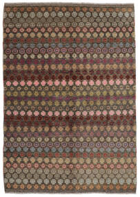  Moroccan Berber - Afghanistan Teppich 164X246 Echter Moderner Handgeknüpfter Dunkelbraun/Schwartz (Wolle, Afghanistan)