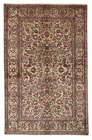  Orientalischer Sarough Teppich Teppich 136X210 Braun/Schwarz (Wolle, Persien/Iran)