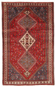  Ghashghai Teppich 155X246 Echter Orientalischer Handgeknüpfter Dunkelbraun/Dunkelrot (Wolle, Persien/Iran)