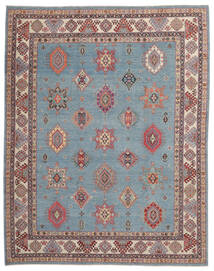  Kazak Teppich 244X307 Echter Orientalischer Handgeknüpfter Dunkelbraun/Dunkelblau (Wolle, Afghanistan)