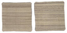  Patchwork Kissenhülle - Iran Teppich 65X65 Echter Orientalischer Handgeknüpfter Quadratisch Braun/Dunkelbraun (Wolle, Persien/Iran)