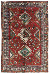  Shiraz Teppich 150X224 Echter Orientalischer Handgeknüpfter Dunkelbraun/Schwartz (Wolle, Persien/Iran)