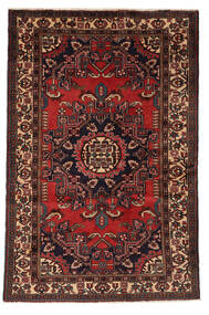  Hamadan Teppich 131X198 Echter Orientalischer Handgeknüpfter Schwartz/Dunkelbraun (Wolle, Persien/Iran)
