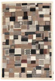 138X209 Gabbeh Loribaft Teppich Moderner Braun/Beige (Wolle, Indien)