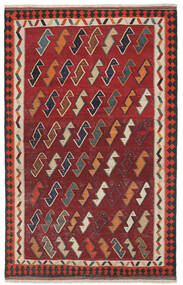 Kelim Vintage Teppich Teppich 142X224 Dunkelrot/Schwarz (Wolle, Persien/Iran)