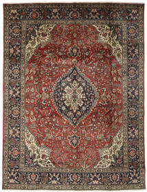 Echter Teppich Täbriz Teppich 297X378 Schwarz/Braun Großer (Wolle, Persien/Iran)