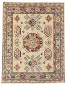  Kazak Teppich 150X196 Echter Orientalischer Handgeknüpfter Dunkelbraun/Dunkelgrün (Wolle, Afghanistan)