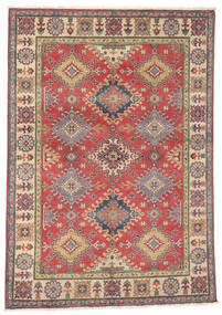  Kazak Teppich 150X218 Echter Orientalischer Handgeknüpfter Dunkelbraun/Dunkelrot (Wolle, Afghanistan)