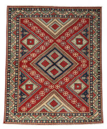  Kazak Teppich 160X198 Echter Orientalischer Handgeknüpfter Dunkelbraun/Dunkelgrün (Wolle, Afghanistan)