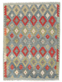  Kelim Afghan Old Style Teppich 125X172 Echter Orientalischer Handgewebter Dunkelgrau/Dunkelgrün (Wolle, Afghanistan)