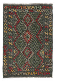  Kelim Afghan Old Style Teppich 118X171 Echter Orientalischer Handgewebter Schwartz/Weiß/Creme (Wolle, Afghanistan)