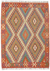  Kelim Afghan Old Style Teppich 128X170 Echter Orientalischer Handgewebter Rot/Rost/Rot (Wolle, Afghanistan)
