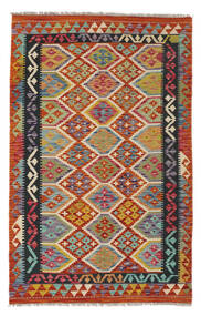  Kelim Afghan Old Style Teppich 118X186 Echter Orientalischer Handgewebter Dunkelrot/Dunkelgrün (Wolle, Afghanistan)