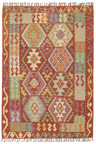  Kelim Afghan Old Style Teppich 119X170 Echter Orientalischer Handgewebter Dunkelrot/Braun (Wolle, Afghanistan)