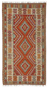  Orientalischer Kelim Afghan Old Stil Teppich Teppich 103X188 Dunkelrot/Schwarz (Wolle, Afghanistan)