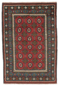  Afghan Teppich 103X148 Echter Orientalischer Handgeknüpfter Schwartz/Dunkelbraun (Wolle, Afghanistan)
