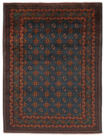  Afghan Teppich 152X200 Echter Orientalischer Handgeknüpfter Schwartz/Dunkelbraun (Wolle, Afghanistan)