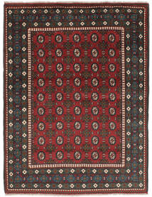  Afghan Teppich 157X203 Echter Orientalischer Handgeknüpfter Schwartz/Dunkelbraun (Wolle, Afghanistan)