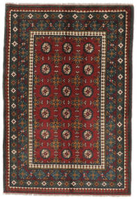  Afghan Teppich 103X150 Echter Orientalischer Handgeknüpfter Schwartz/Dunkelbraun (Wolle, Afghanistan)