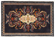  Kashmar Teppich 62X94 Echter Orientalischer Handgeknüpfter Dunkellila/Dunkelbraun (Wolle, Persien/Iran)