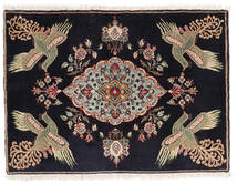  Kashmar Teppich 66X92 Echter Orientalischer Handgeknüpfter Dunkellila/Dunkelbraun (Wolle, Persien/Iran)