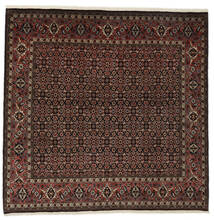  Bidjar Zanjan Teppich 201X205 Echter Orientalischer Handgeknüpfter Quadratisch Schwartz/Dunkelbraun (Wolle, Persien/Iran)