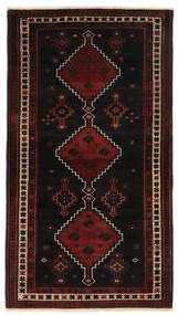 155X284 Varamin Teppich Teppich Echter Orientalischer Handgeknüpfter Läufer Schwarz/Braun (Wolle, Persien/Iran)