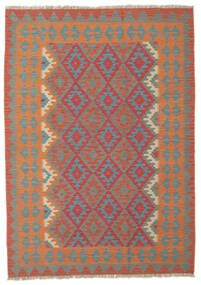  Kelim Fars Teppich 172X244 Echter Orientalischer Handgewebter Dunkelrot/Schwartz (Wolle, Persien/Iran)