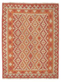  Kelim Fars Teppich 175X230 Echter Orientalischer Handgewebter Beige/Rost/Rot (Wolle, Persien/Iran)