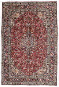  Täbriz Teppich 201X295 Echter Orientalischer Handgeknüpfter Dunkelbraun/Schwartz (Wolle, Persien/Iran)