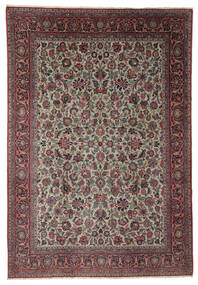 Echter Teppich Antik Keshan Ca. 1900 Teppich 210X310 Dunkelrot/Schwarz (Wolle, Persien/Iran)