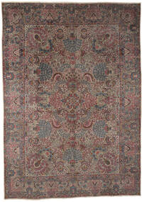 Handgeknüpfter Kerman Ca. 1900 Teppich 310X422 Persischer Wollteppich Braun/Schwarz Groß Teppich 