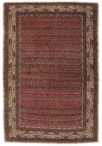  Persischer Antik Täbriz Ca. 1920 Teppich Teppich 140X202 Schwarz/Braun (Wolle, Persien/Iran)
