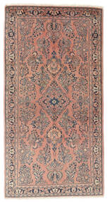 Handgeknüpfter Antik Sarough Ca. 1900 Teppich 101X184 Persischer Wollteppich Braun/Schwarz Klein Teppich 