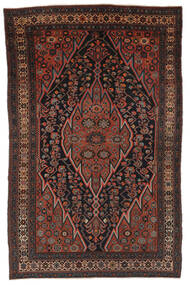  Antik Malayer Ca. 1920 130X205 Persischer Wollteppich Schwarz/Dunkelrot Klein 