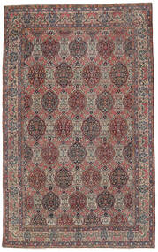  Persischer Antik Kerman Ca. 1900 Teppich 278X483 Braun/Dunkelrot 