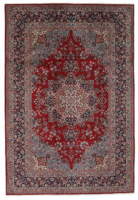  Maschad Teppich 200X300 Echter Orientalischer Handgeknüpfter Schwartz/Dunkelbraun (Wolle, Persien/Iran)