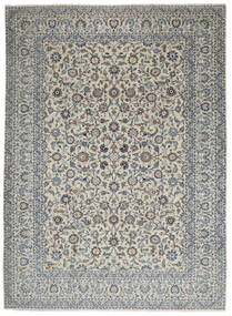  Keshan Teppich 304X417 Echter Orientalischer Handgeknüpfter Schwartz/Hellgrau Großer (Wolle, Persien/Iran)