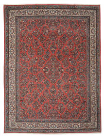 296X385 Sarough Teppich Teppich Echter Orientalischer Handgeknüpfter Dunkelrot/Schwarz Großer (Wolle, Persien/Iran)