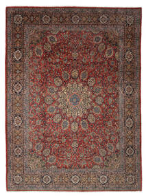 303X400 Sarough Teppich Teppich Echter Orientalischer Handgeknüpfter Dunkelrot/Schwarz Großer (Wolle, Persien/Iran)