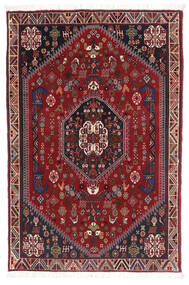  Ghashghai Teppich 102X150 Echter Orientalischer Handgeknüpfter Schwartz/Dunkelrot (Wolle, Persien/Iran)