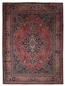 Echter Teppich Sarough Teppich 264X350 Schwarz/Dunkelrot Großer (Wolle, Persien/Iran)