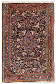  Sarough Teppich 104X156 Echter Orientalischer Handgeknüpfter Dunkelbraun/Schwartz (Wolle, Persien/Iran)