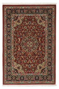 102X152 Ghom Kork/Seide Teppich Teppich Echter Orientalischer Handgeknüpfter Schwarz/Braun ( Persien/Iran)