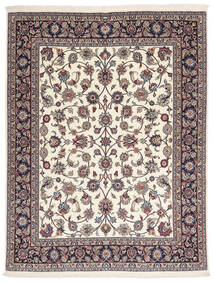 Sarough Teppich 192X252 Echter Orientalischer Handgeknüpfter Schwartz/Dunkelbraun/Gelb (Wolle, Persien/Iran)