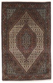  Bidjar Teppich 112X177 Echter Orientalischer Handgeknüpfter Schwartz/Dunkelbraun (Wolle, Persien/Iran)