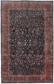  Persischer Antik Manchester Keshan Teppich Teppich 293X460 Schwarz/Dunkelrot Großer (Wolle, Persien/Iran)
