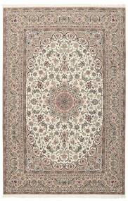  Isfahan Seidenkette Teppich 210X314 Echter Orientalischer Handgeknüpfter Dunkelbraun/Braun (Wolle/Seide, Persien/Iran)
