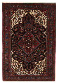 153X230 Nahavand Old Teppich Orientalischer Schwarz/Dunkelrot (Wolle, Persien/Iran)